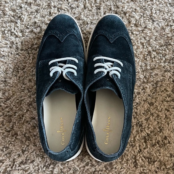 Cole Haan LunarGrand Suede WingTip Oxfords Women’s Size 7.5B - Picture 6 of 8
